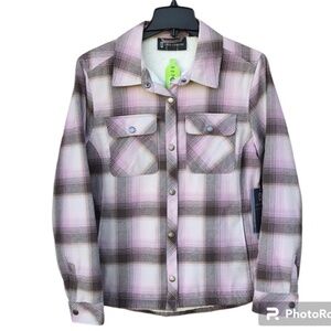 NWT FREE COUNTRY Sherpa Jacket Flannel Series Size S
